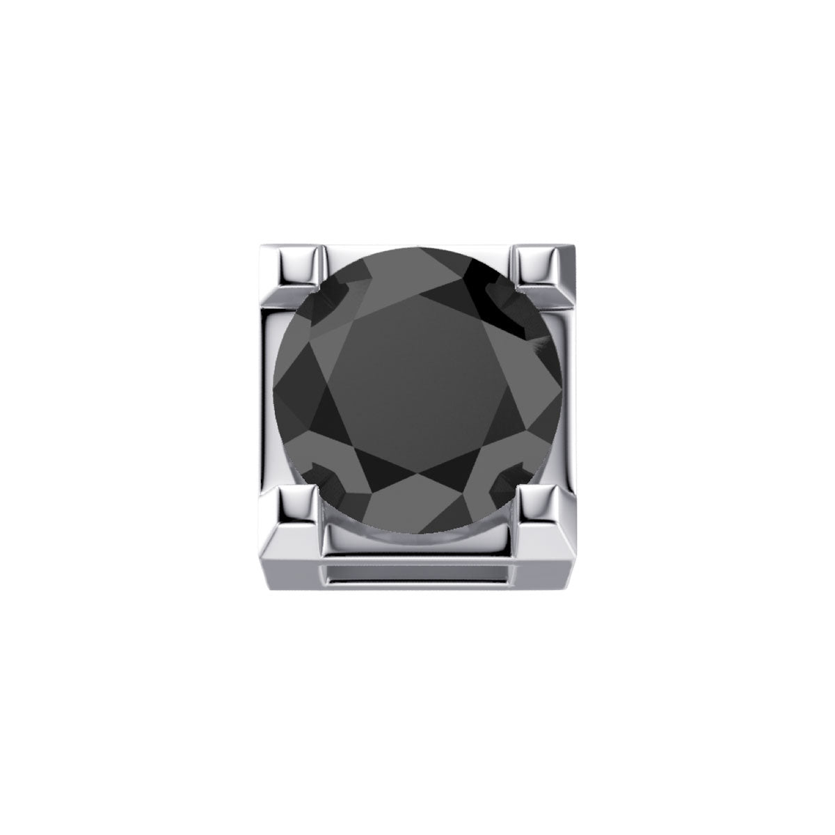 Griffe 0.05 ct in white gold and black diamond